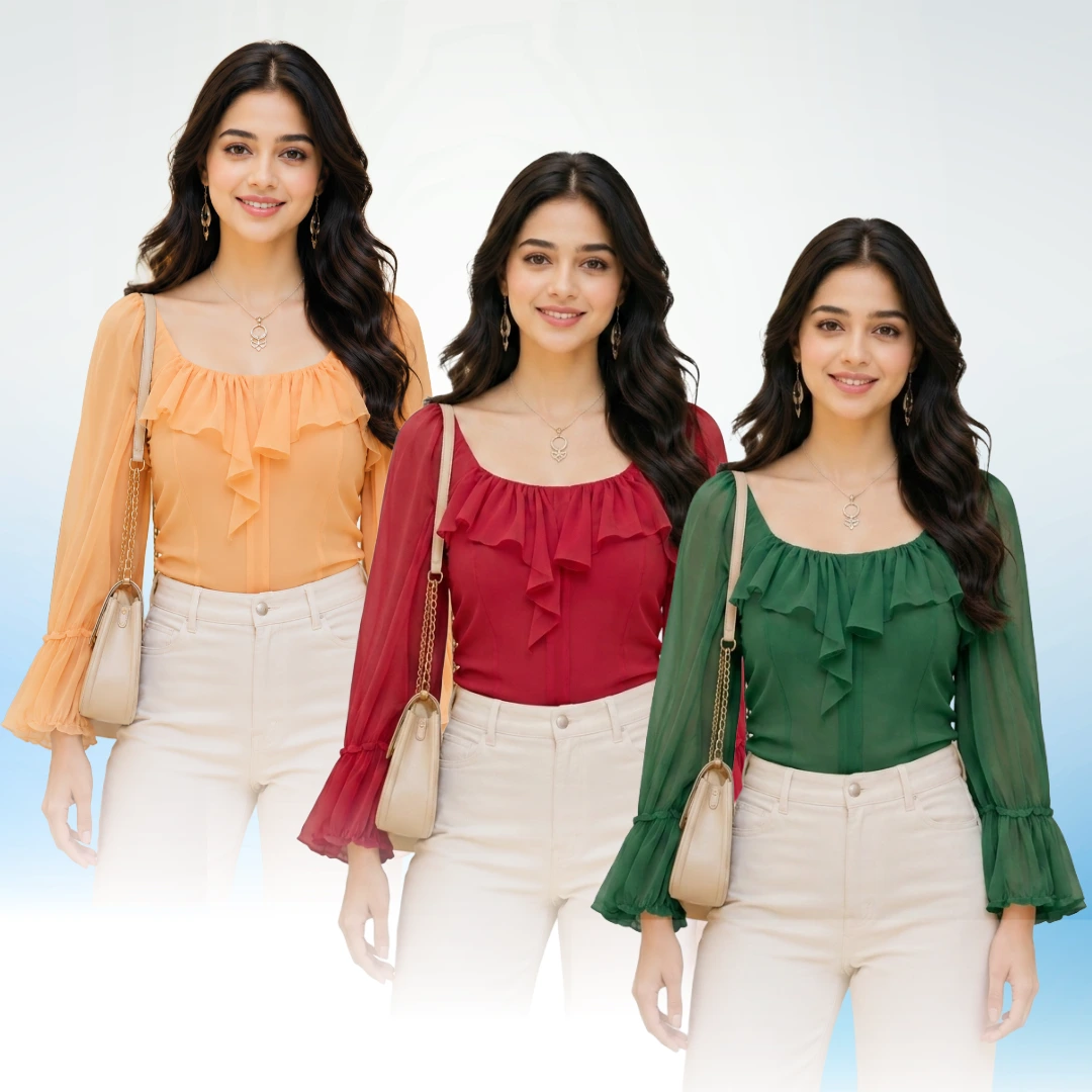 Product color changer example showing a clothing item in multiple colors generated by AfterTaken